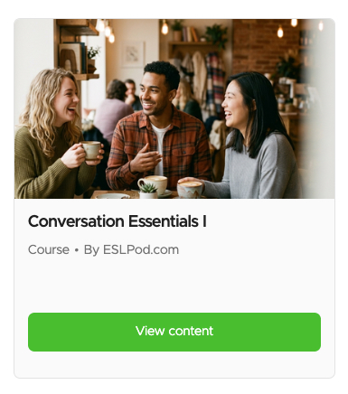 Conversation Essentials I course