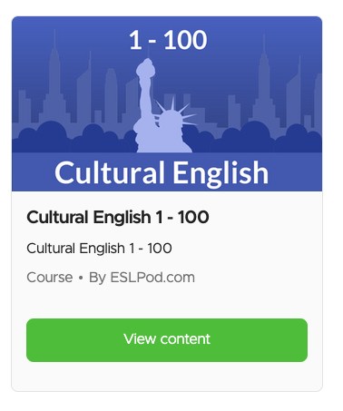 Cultural English course cover
