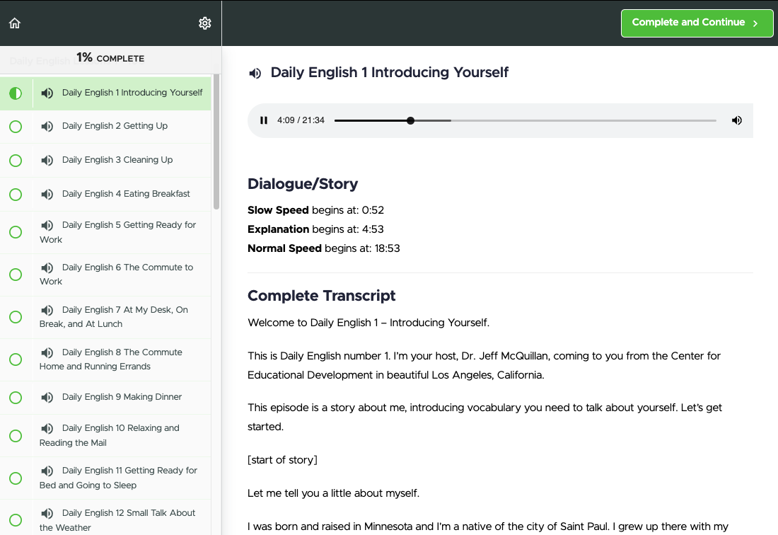 Unlimited English im Web